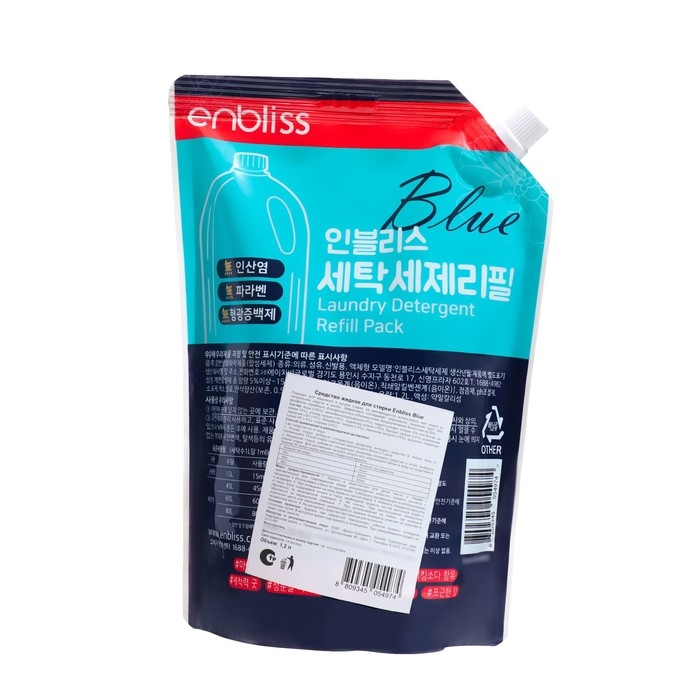 Средство жидкое для стирки белья Enbliss Blue, 1,2 л Средство жидкое для стирки белья Enbliss Blue, 1,2 л