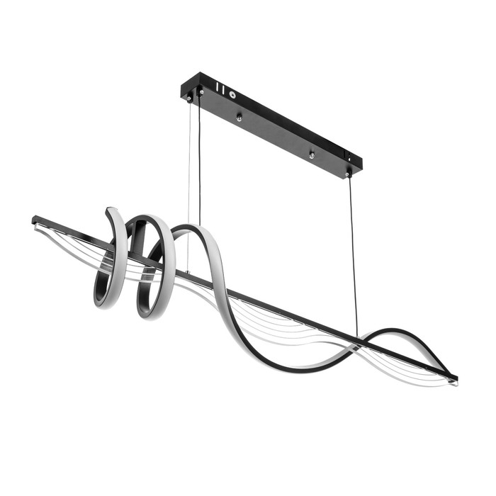 Светильник с ПДУ Светильник с ПДУ "Мик" LED 80Вт 3000-6000К черный 100х17х19 см