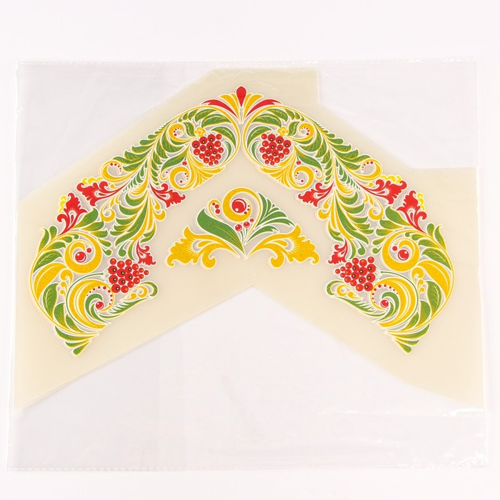 Термотрансфер «Хохлома рябина», набор 10 шт. Термотрансфер «Хохлома рябина», набор 10 шт.