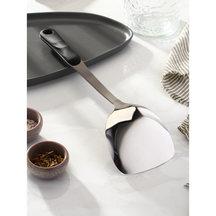 Лопатка из нержавеющей стали Доляна Home, 37,5×10 см, толщина 3 мм Лопатка из нержавеющей стали Доляна Home, 37,5×10 см, толщина 3 мм