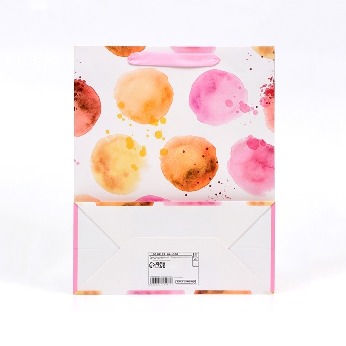 Пакет ламинированный «Акварельное конфетти», 26 × 32 × 12 см Пакет ламинированный «Акварельное конфетти», 26 × 32 × 12 см
