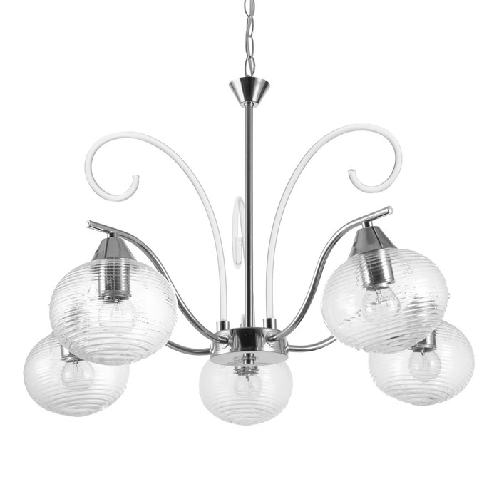 Люстра Люстра "Харми" 5xE27 40Вт серебро 58х58х41 см BayerLux