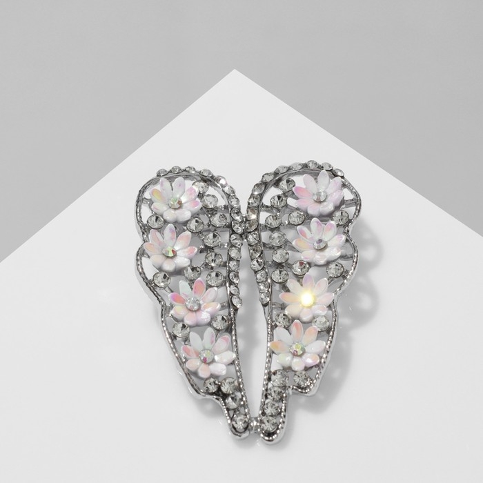 Брошь «Дыхание весны», цветная в серебре Брошь «Дыхание весны», цветная в серебре