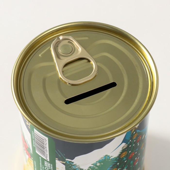 Копилка-банка металл  Копилка-банка металл "Новый год - это …."