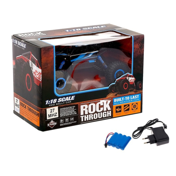 Машина радиоуправляемая «Джип-триал», полный привод, с аккумулятором, масштаб 1:18