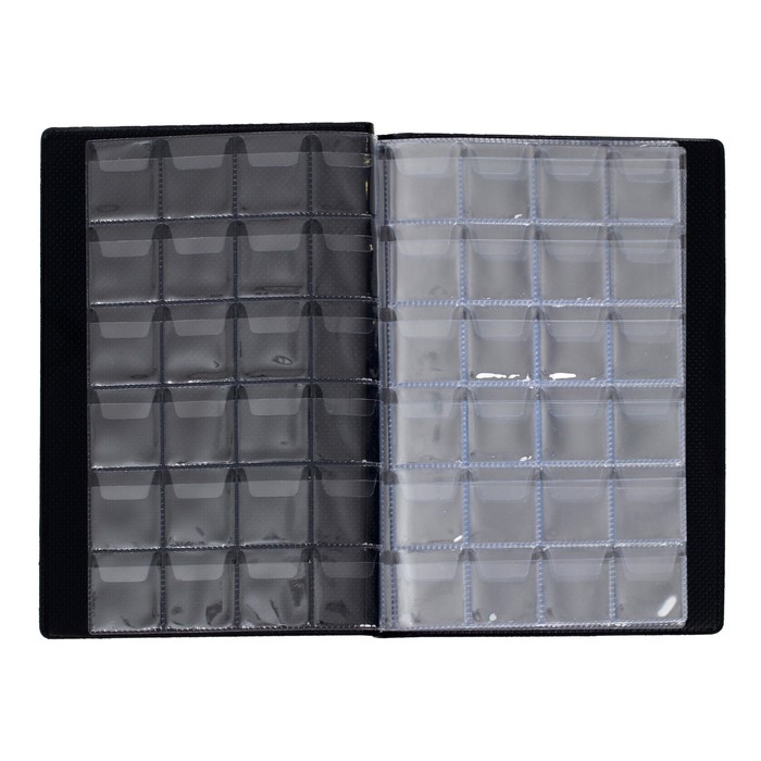 Альбом для монет 125 х 185 мм Calligrata, на 192 монеты, ячейка 26 х 29 мм, 8 листов, обложка ПВХ, бордовый Альбом для монет 125 х 185 мм Calligrata, на 192 монеты, ячейка 26 х 29 мм, 8 листов, обложка ПВХ, бордовый