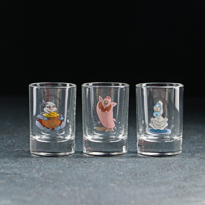 Набор «Приколы», 7 предметов: 6 стопок 50 мл, пепельница Набор «Приколы», 7 предметов: 6 стопок 50 мл, пепельница