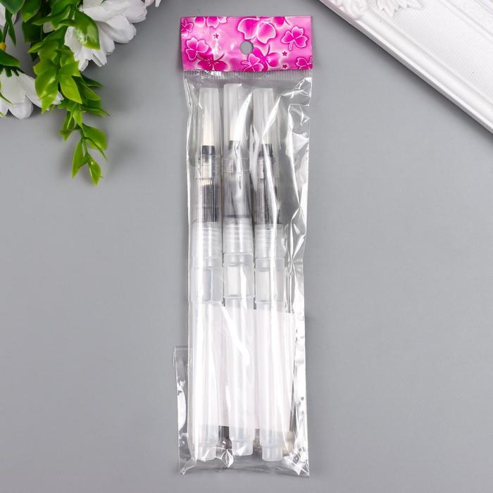 Набор кистей для туши и краски набор 3 шт размер 1,2 см, 1,5 см, 1,8 см 15,5х2 см Набор кистей для туши и краски набор 3 шт размер 1,2 см, 1,5 см, 1,8 см 15,5х2 см