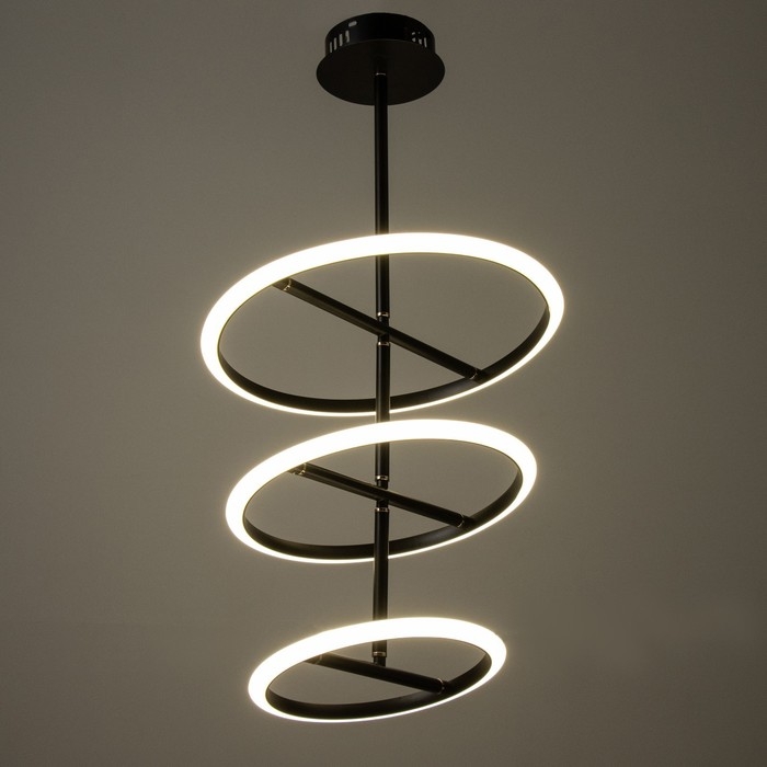 Люстра Люстра "Селли" 3хLED 88Вт 4000К черно-золотой 73х40х40 см BayerLux