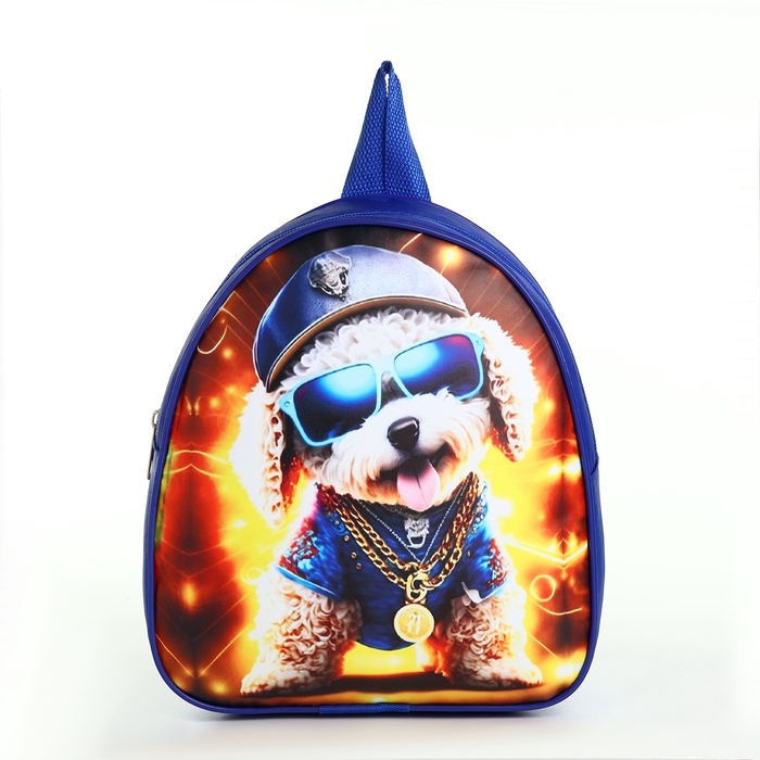 Рюкзак детский на молнии "Выбражулька", цвет синий