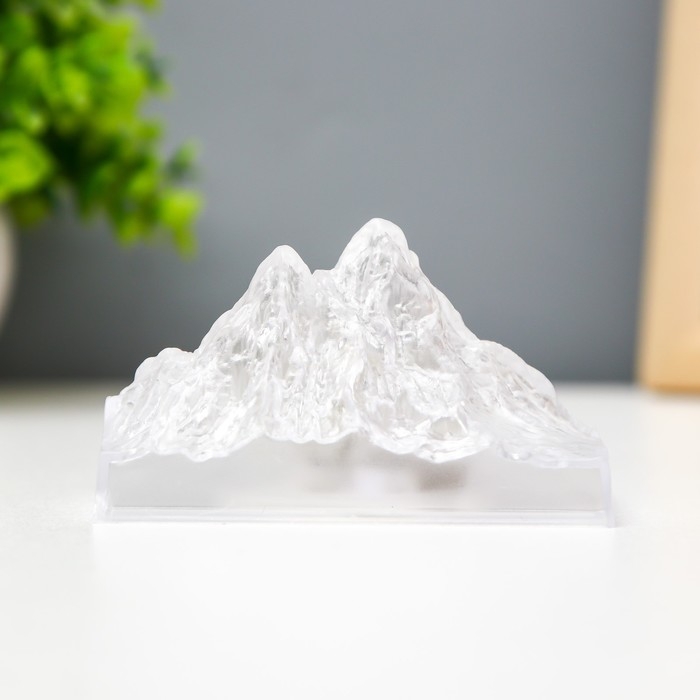 Ночник Ночник "Гора. Айсберг" LED от батареек 3хLR44 прозрачный 5х5х9,5 см RISALUX