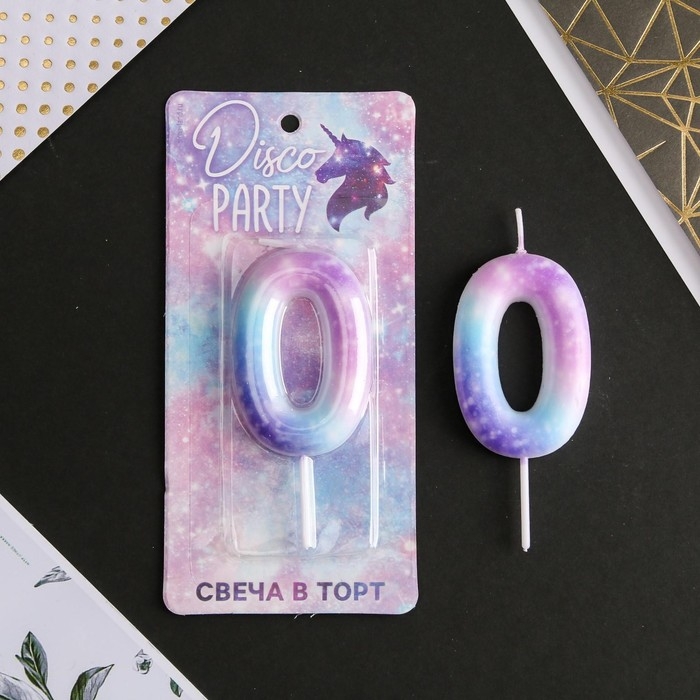Свеча для торта, цифра «0», 5,5 х 8 см. Свеча для торта, цифра «0», 5,5 х 8 см.