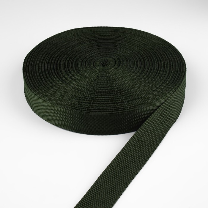 Стропа ременная, 30 мм, 50 ± 1 м, плотность 12,5 гр/м, цвет хаки №36 Стропа ременная, 30 мм, 50 ± 1 м, плотность 12,5 гр/м, цвет хаки №36