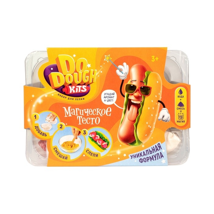 Игрушка в наборе тесто сухое «DO DOUGH kits. Хот-дог» Игрушка в наборе тесто сухое «DO DOUGH kits. Хот-дог»