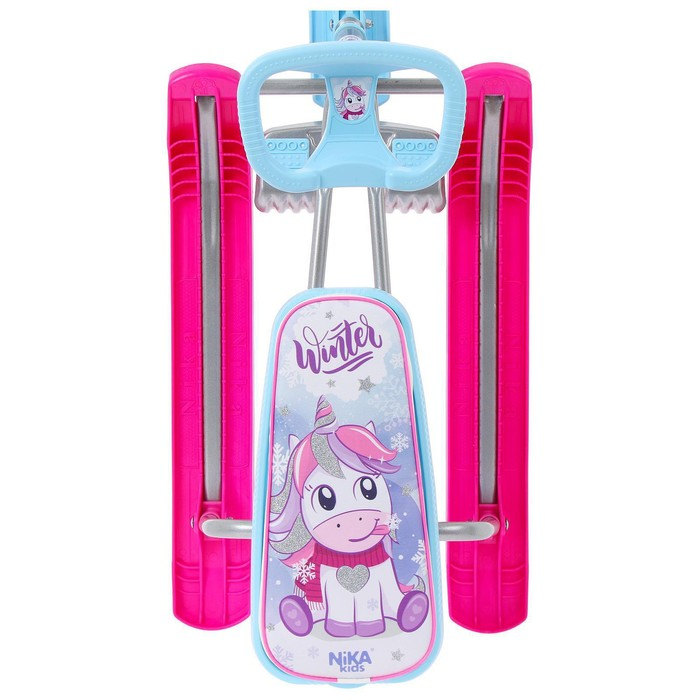 Снегокат «Тимка спорт 1 Единорог», ТС1-М/ЕР, цвет голубой/серый/розовый Снегокат «Тимка спорт 1 Единорог», ТС1-М/ЕР, цвет голубой/серый/розовый