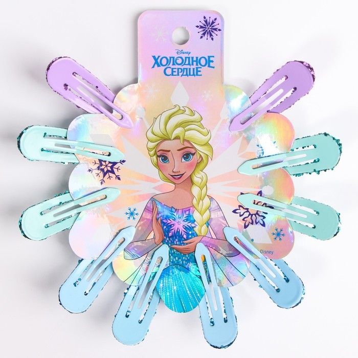 Заколка для волос, 10 штук, Холодное сердце Заколка для волос, 10 штук, Холодное сердце