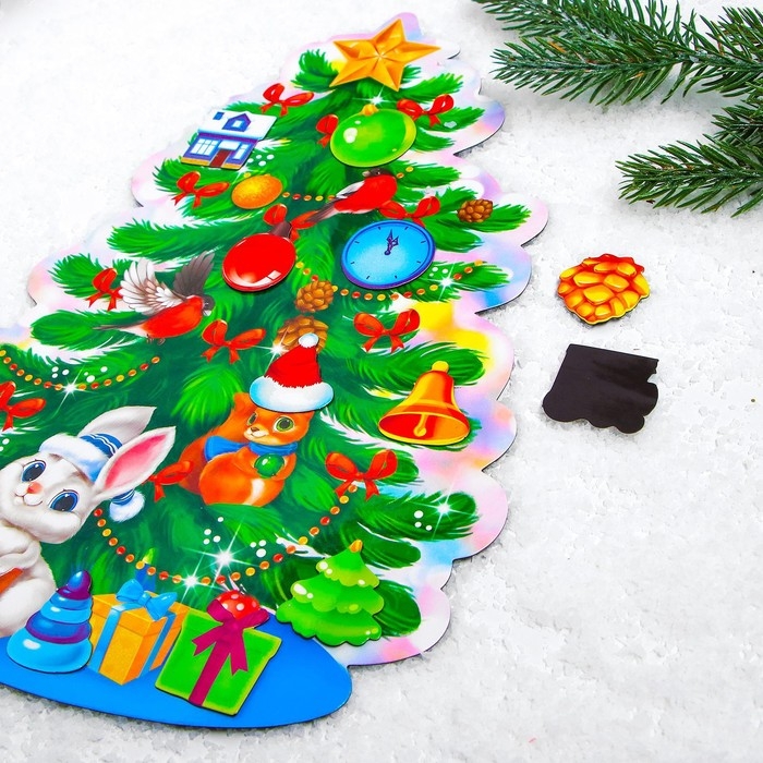 Магнитная новогодняя ёлка «Новый год! Предметы» Магнитная новогодняя ёлка «Новый год! Предметы»