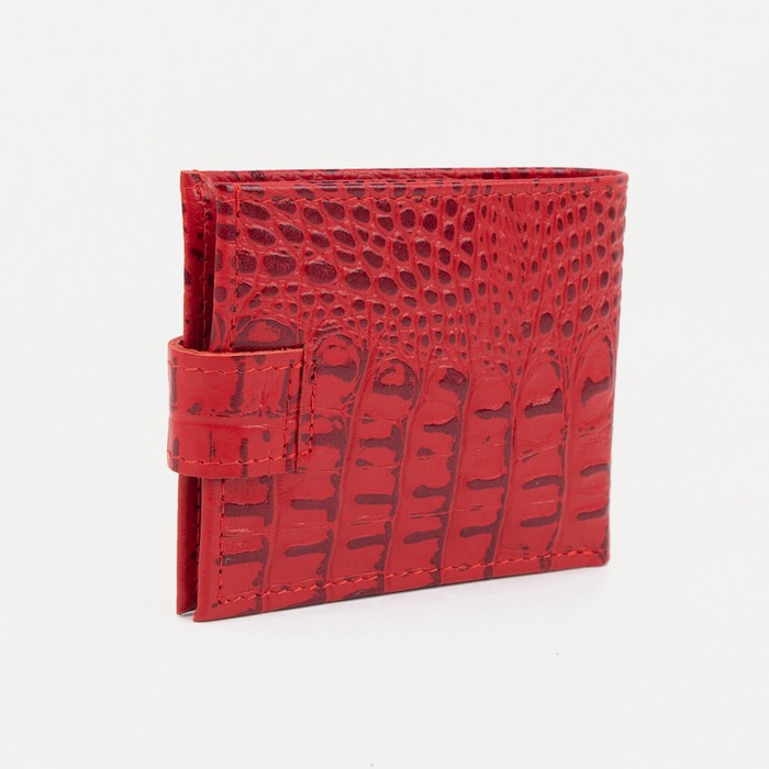 Кошелёк женский на кнопке, цвет красный Кошелёк женский на кнопке, цвет красный