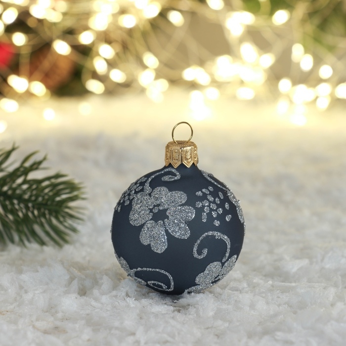 Ёлочный шар d-5 см Ёлочный шар d-5 см "Нежные цветы" ручная роспись