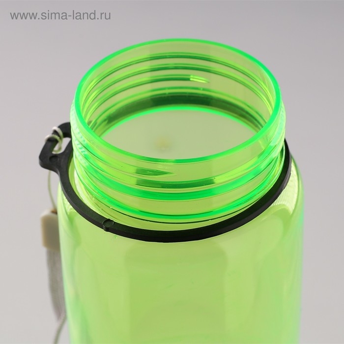 Бутылка для воды спортивная, 650 мл, 23 х 7 см, зеленая Бутылка для воды спортивная, 650 мл, 23 х 7 см, зеленая