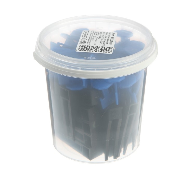 Система выравнивания плитки ЛОМ, 1 л, Зажим 2.5 мм + Клин (50 шт./50 шт.), ведро Система выравнивания плитки ЛОМ, 1 л, Зажим 2.5 мм + Клин (50 шт./50 шт.), ведро