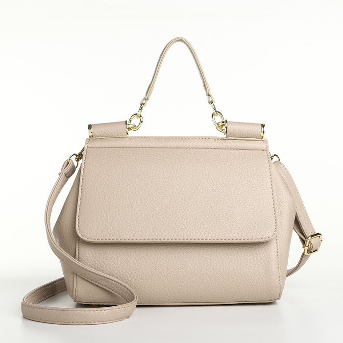 Сумка женская на магните TEXTURA, маленький размер, цвет молочный Сумка женская на магните TEXTURA, маленький размер, цвет молочный