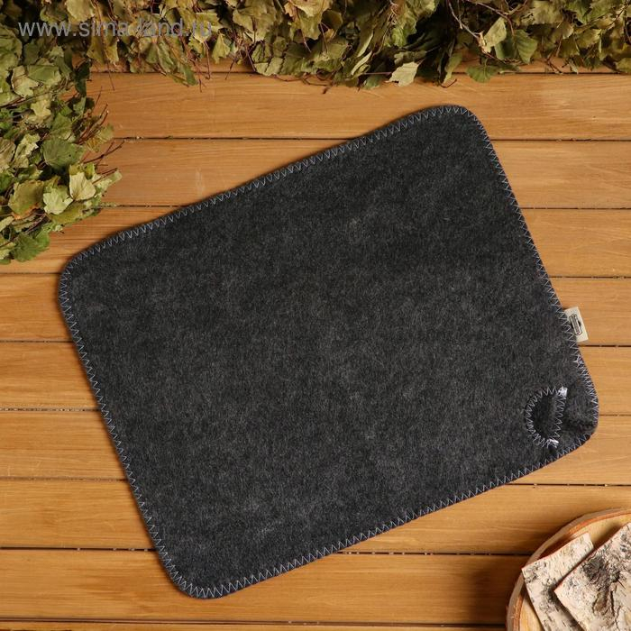 Набор банный портфель 5 предметов серый, без вышивки, войлок