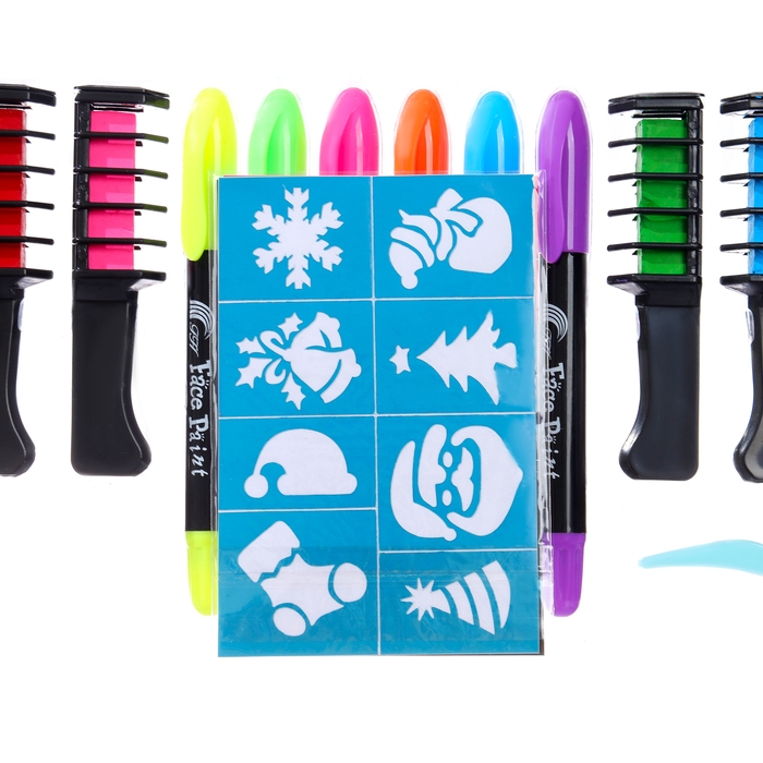 Набор для волос: мелки и фломастеры Набор для волос: мелки и фломастеры