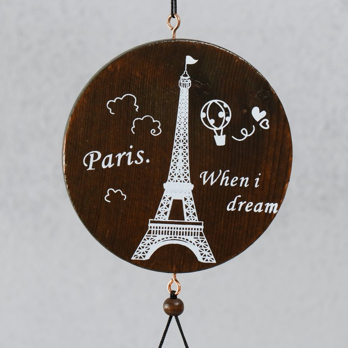 Музыка ветра металл Музыка ветра металл "Эйфелева башня" 7 колокольчиков 60 см