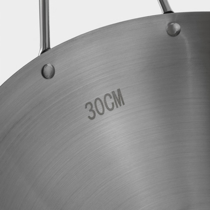 Сковорода-Wok Hanna Knövell из нержавеющей стали Chief, d=30 см, с ручкой Сковорода-Wok Hanna Knövell из нержавеющей стали Chief, d=30 см, с ручкой