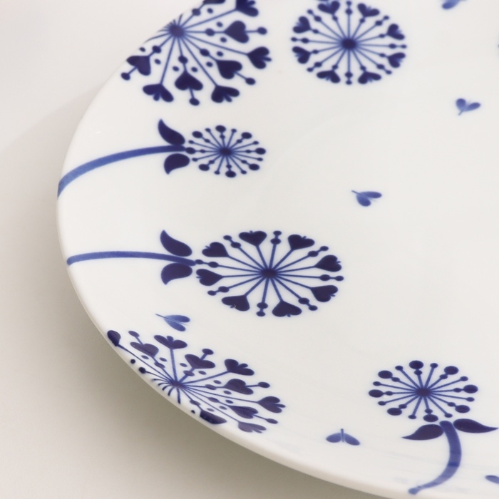 Тарелка Тарелка "Романс одуванчик", д-240мм, нео гжель