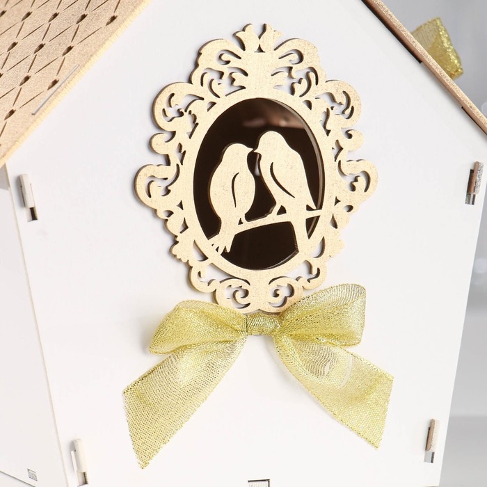 Семейный банк Семейный банк "Дом с птицами", 22,5х21х23,5 см, золото