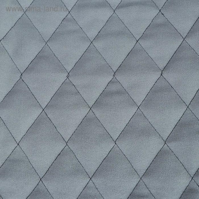 Накидка на переднее сиденье, велюр, размер 55 х 130 см, серый, широкое сиденье