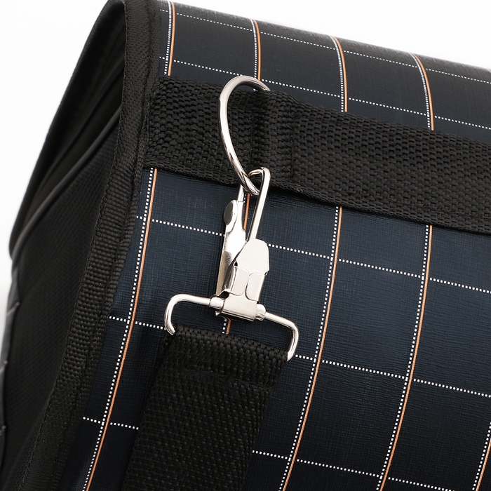 Сумка-переноска каркасная  Сумка-переноска каркасная "Клетка", размер L, 53 х 22 х 29 см, чёрная