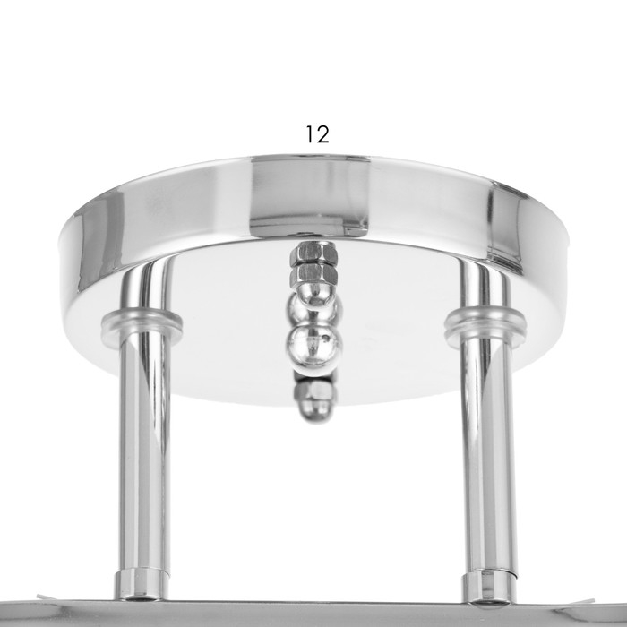 Люстра потолочная Люстра потолочная "Амис" E27 2х40Вт хром 44х17х22см