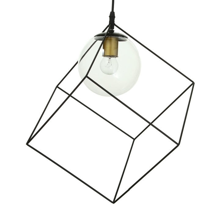 Светильник BayerLux 2467/1BK E27 40Вт черный 25х25х25-125 см