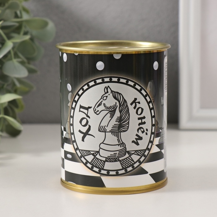 Копилка-банка металл Копилка-банка металл "Ход конем"