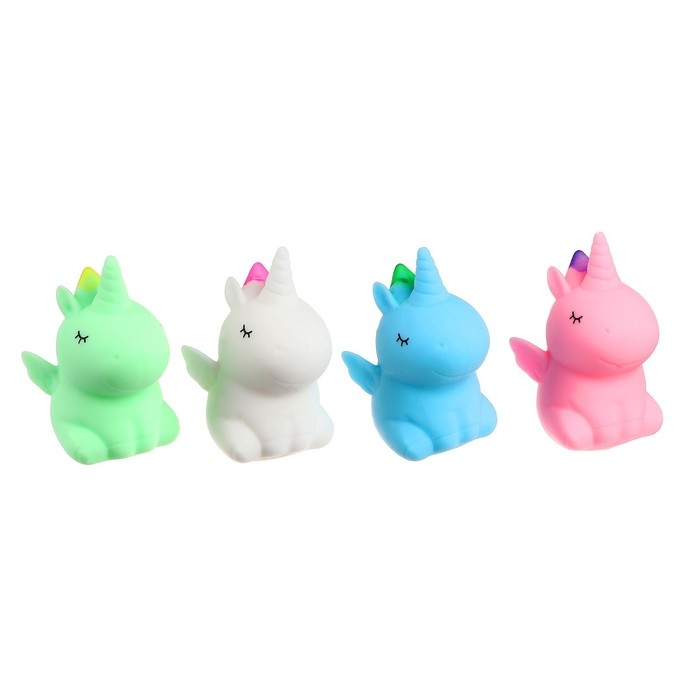 Мялка «Единорог» с пастой, цвета МИКС Мялка «Единорог» с пастой, цвета МИКС