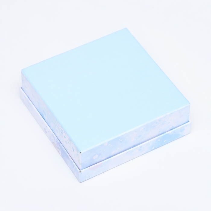 Подарочная коробка квадратная Подарочная коробка квадратная "Небо",13,5 х 13,5 х 5 см