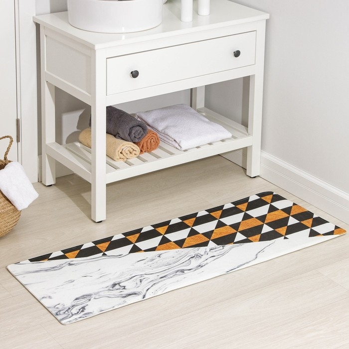 Коврик для ванной Доляна «Вечность», 45×120 см Коврик для ванной Доляна «Вечность», 45×120 см