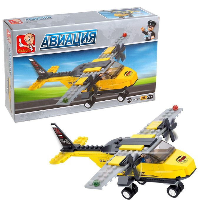 Конструктор «Самолёт», 110 деталей Конструктор «Самолёт», 110 деталей