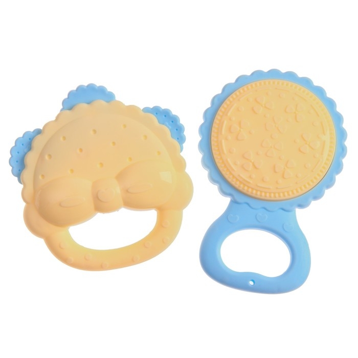 Набор погремушек и прорезывателей «Нежность», 5 шт., Крошка Я Набор погремушек и прорезывателей «Нежность», 5 шт., Крошка Я