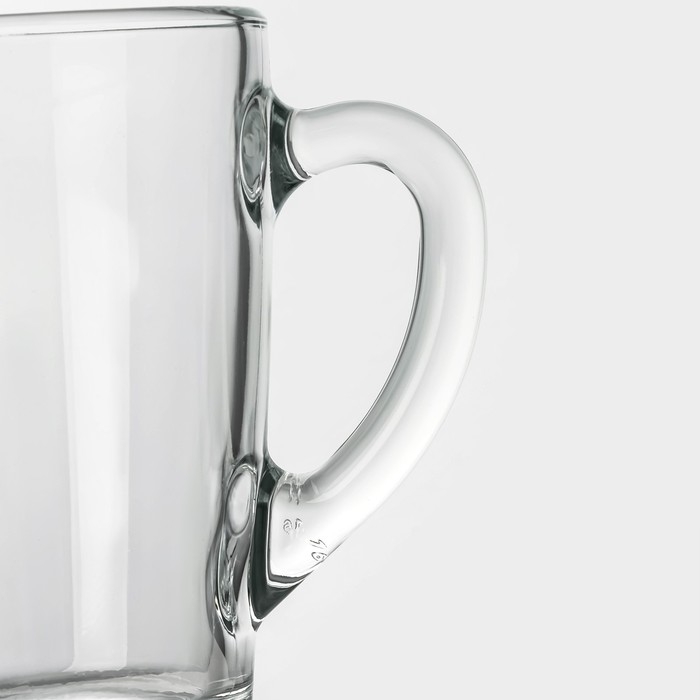 Кружка стеклянная «Время дегустаций кофе», 320 мл, 2 шт