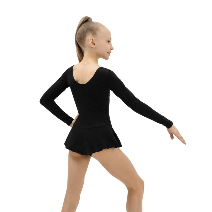 Купальник для гимнастики и танцев Grace Dance, р. 32, цвет чёрный