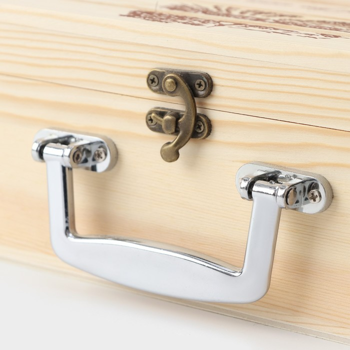 Ящик для хранения вина Доляна «Феррара», 35×20 см, на 2 бутылки Ящик для хранения вина Доляна «Феррара», 35×20 см, на 2 бутылки