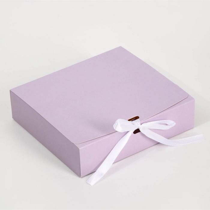 Коробка подарочная складная, упаковка, «Лавандовая», 31 х 24.5 х 8 см Коробка подарочная складная, упаковка, «Лавандовая», 31 х 24.5 х 8 см