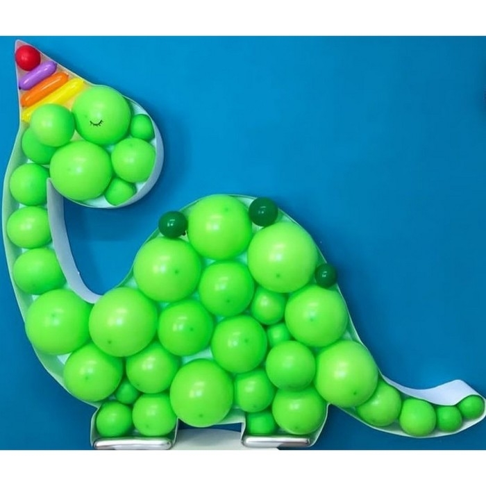 Каркас для аэромозаики фигура «Динозавр», белый, 1 шт. Каркас для аэромозаики фигура «Динозавр», белый, 1 шт.