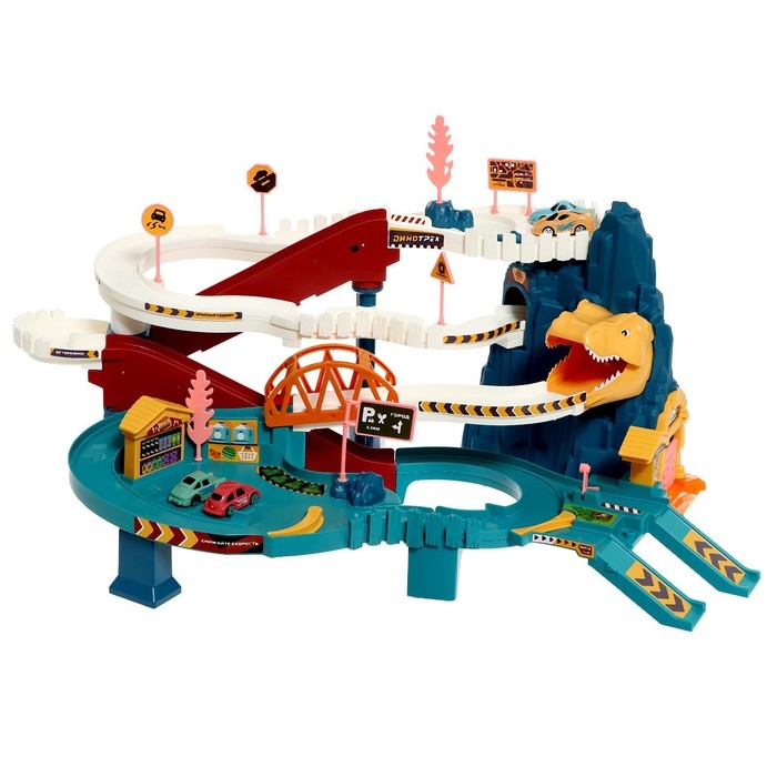 Автотрек «Виражи», световые и звуковые эффекты, работает от батареек Автотрек «Виражи», световые и звуковые эффекты, работает от батареек