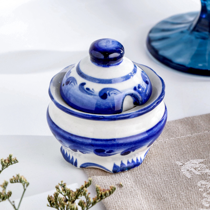 Подставка для яиц Подставка для яиц "Куличница", гжель, фарфор, 25х11 см