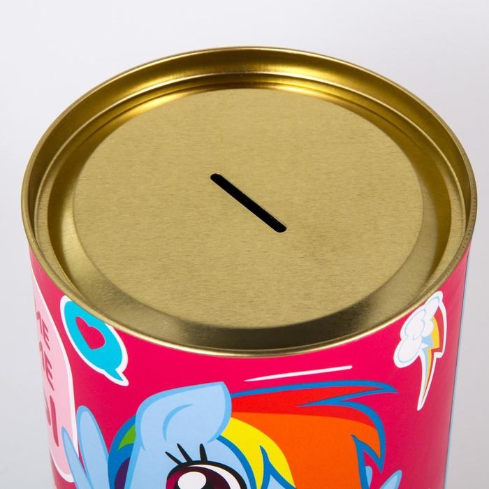 Копилка металлическая, 20,5 см х 12 см х 12 см, XXL Копилка металлическая, 20,5 см х 12 см х 12 см, XXL "На маленькие и большие мечты", My Little Pony